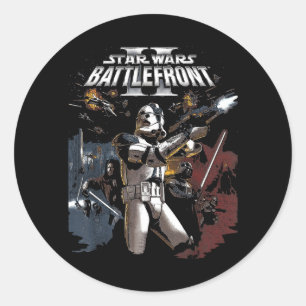 Battlefront Ii Videogame Grafische T-shirts Voor Ronde Sticker