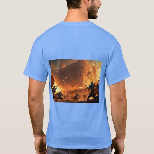 Battlefronts of Time: Een epische Sci-Fi Saga T-shirt (Achterkant)