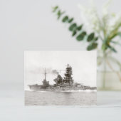 Battlehip-Carrier Hyuga Briefkaart (Staand voorkant)