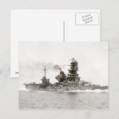 Battlehip-Carrier Hyuga Briefkaart (Voorkant / Achterkant)