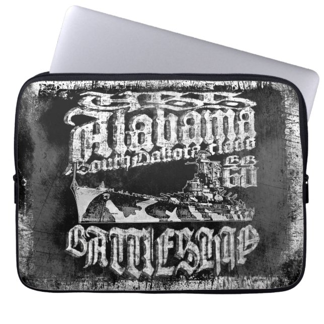 Battleship Alabama Electronics Bag Laptop Sleeve (Voorkant)