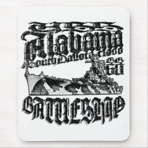 Battleship Alabama Mousepad Muismat