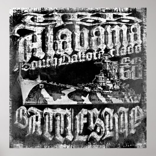 Battleship Alabama Poster (Voorkant)