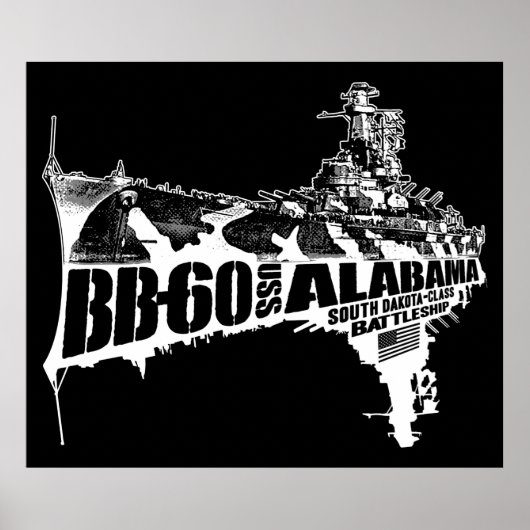 Battleship Alabama Poster (Voorkant)