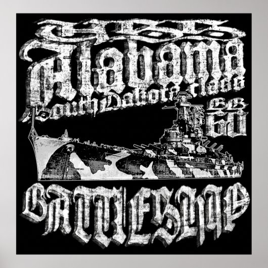 Battleship Alabama Poster (Voorkant)