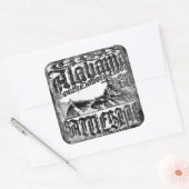 Battleship Alabama Square Stickers Sticker (Envelop)