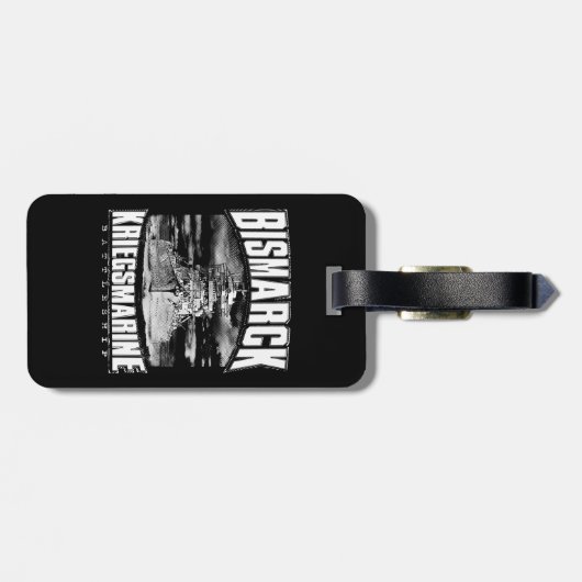 Battleship Bismarck Bagagelabel (Achterkant horizontaal)