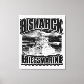 Battleship Bismarck Canvas Afdruk (Voorkant)
