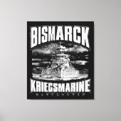 Battleship Bismarck Canvas Afdruk (Voorkant)