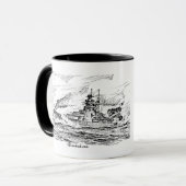 Battleship Bismarck Mug Mok (Voorkant links)