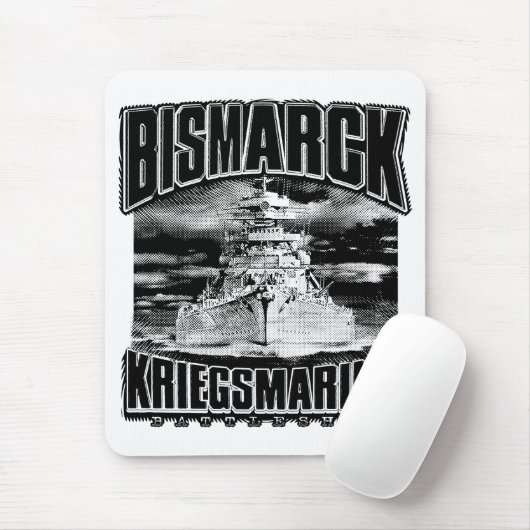 Battleship Bismarck Muismat (Met muis)