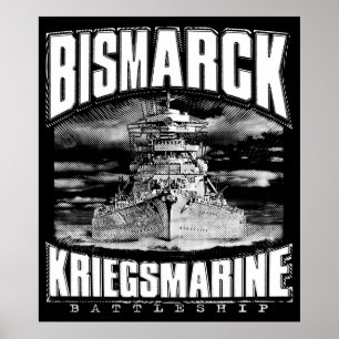 Battleship Bismarck Poster