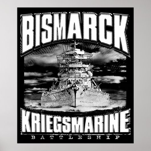 Battleship Bismarck Poster (Voorkant)