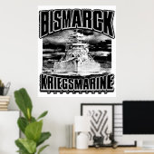Battleship Bismarck Poster (Thuiskantoor)