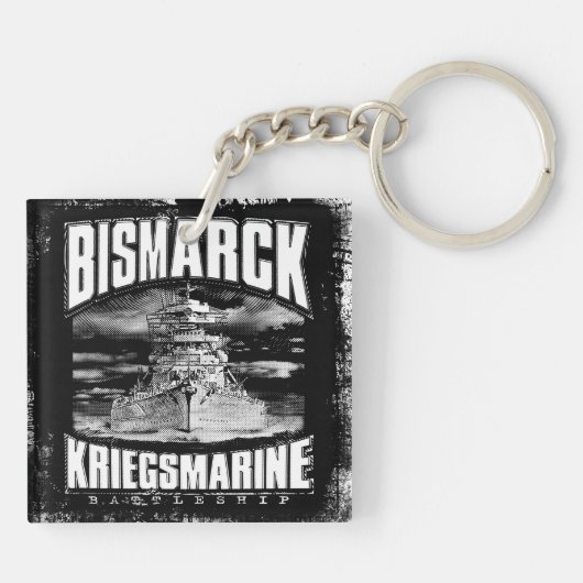 Battleship Bismarck Sleutelhanger (Achterkant)