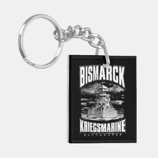 Battleship Bismarck Sleutelhanger (Voorkant Links)