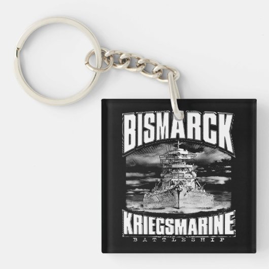 Battleship Bismarck Sleutelhanger (Voorkant)