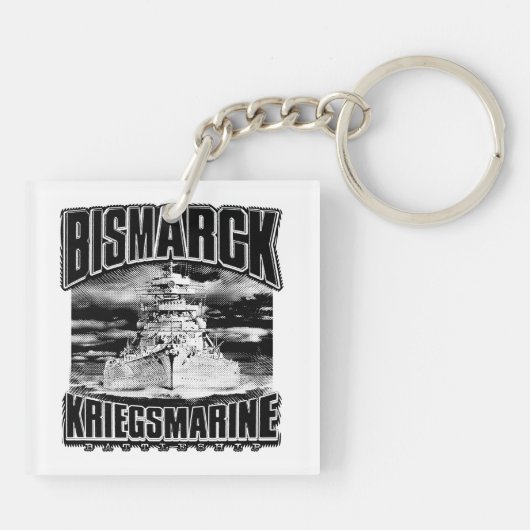 Battleship Bismarck Sleutelhanger (Achterkant)