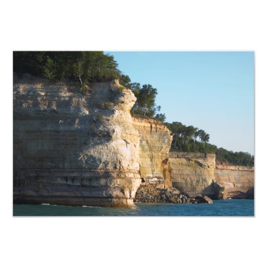 Battleship Row, Pictured Rocks NL, Michigan Foto Afdruk (Voorkant)