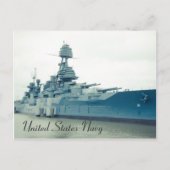 Battleship Texas Museum schip in San Jacinto State Briefkaart (Voorkant)