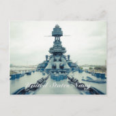 Battleship Texas Museum schip in San Jacinto State Briefkaart (Voorkant)