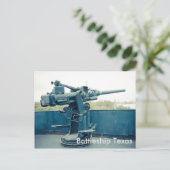 Battleship Texas San Jacinto State Park Briefkaart (Staand voorkant)