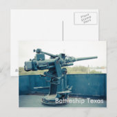 Battleship Texas San Jacinto State Park Briefkaart (Voorkant / Achterkant)