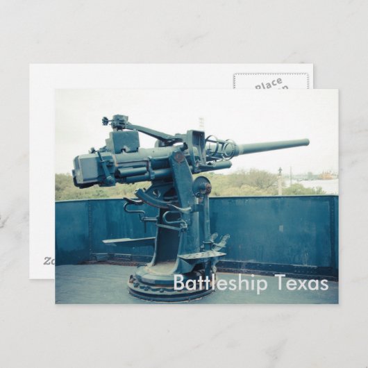 Battleship Texas San Jacinto State Park Briefkaart (Voorkant / Achterkant)
