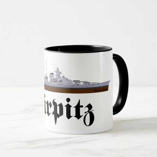 Battleship Tirpitz Mug Mok (Voorkant rechts)