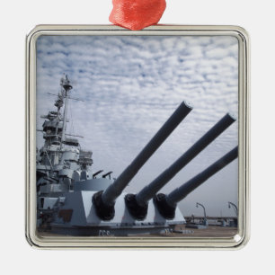 Battleship USS Alabama Metalen Ornament