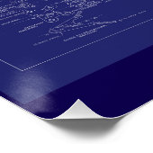 Battleship USS Arizona Blueprint Perfect Poster (Hoek)