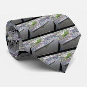 Battleship USS New Jersey B-62 Aerial Uitzicht Stropdas (Opgerold)