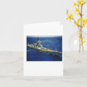 Battleship Uss New Jersey Kaart (Gele Bloem)