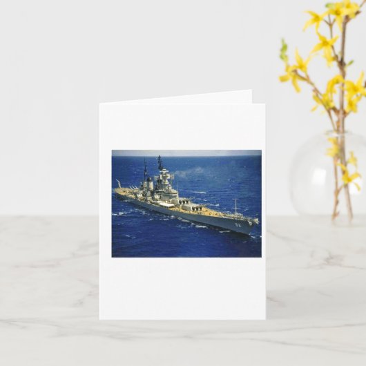 Battleship Uss New Jersey  Kaart (Gele Bloem)