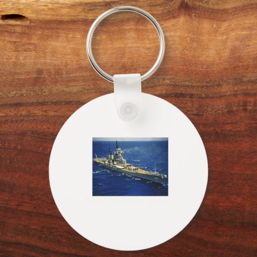 Battleship Uss New Jersey  Sleutelhanger (Voorkant)