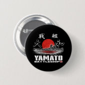 Battleship Yamato Pinback Button Button (Voorkant /achterkant)