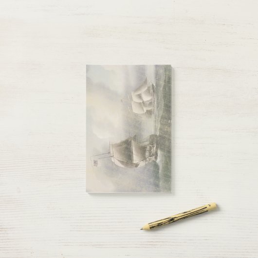 Battleships Warships Sailing Ocean Post It Notes (Op bureau)