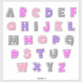 BATTY - A tot Z - 'lager hoesje' Sticker (Vel)