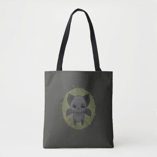 Batty About Natuur - Gothic/Pagan themed Canvas ta Tote Bag (Voorkant)