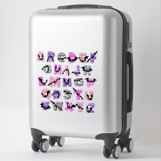 BATTY ALPHABET STICKER (Koffer)