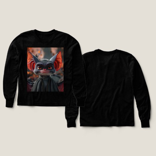 Batty Buddy - Schattigee Cartoon Bat Kinder (Voorkant /achterkant)