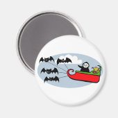 Batty Christmas Sleigh Magneet (Voorkant / Achterkant)
