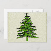 Batty Christmas Tree Feestdagenkaart (Voorkant / Achterkant)