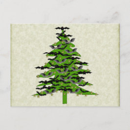Batty Christmas Tree Feestdagenkaart