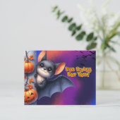 Batty for You Halloween groeten Feestdagenkaart (Staand voorkant)