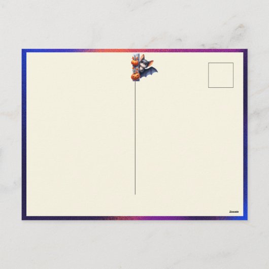 Batty for You Halloween groeten Feestdagenkaart (Achterkant)