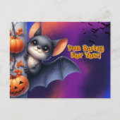 Batty for You Halloween groeten Feestdagenkaart (Voorkant)