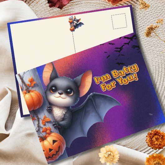 Batty for You Halloween groeten Feestdagenkaart