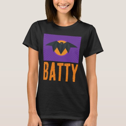 BATTY HALLOWEEN BAT T-SHIRTS (Voorkant)