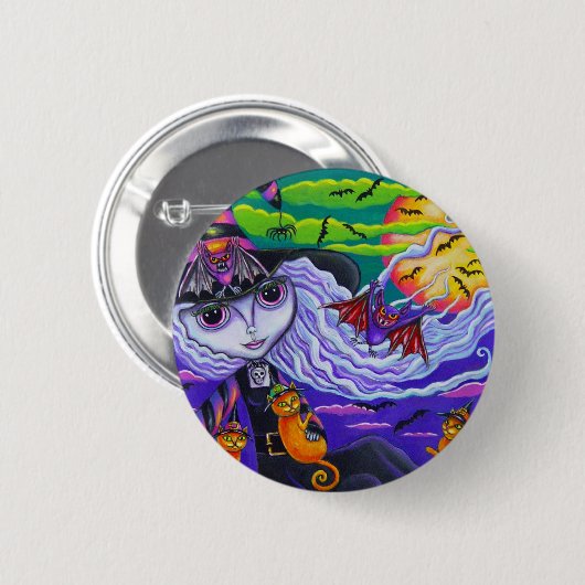 Batty Halloween Button (Voorkant /achterkant)